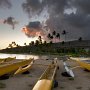 Canoes at Sunset
